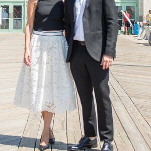 Alice and Olivia lace mid length / below the knee skirt